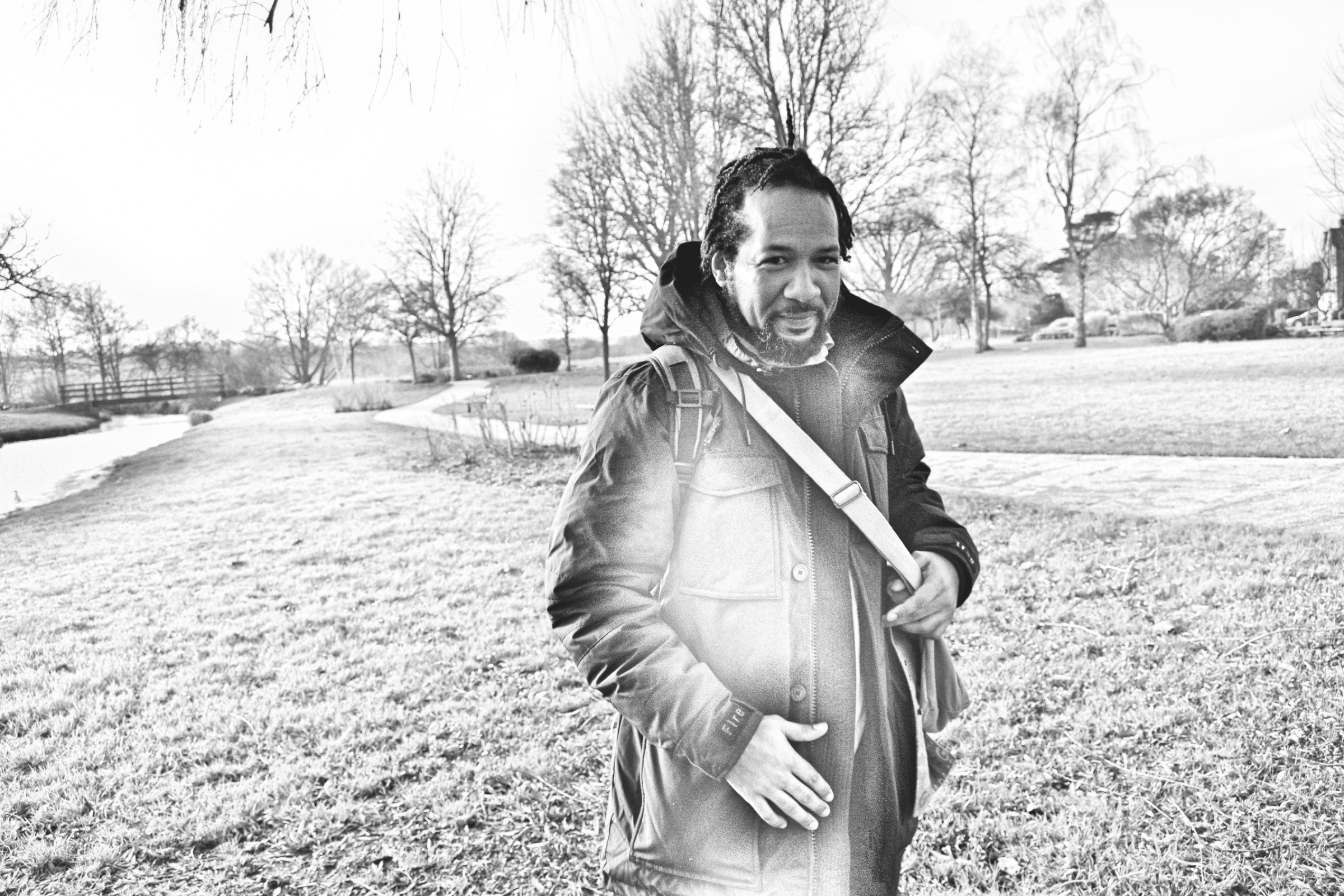 Johanne in the park in Salisbury England